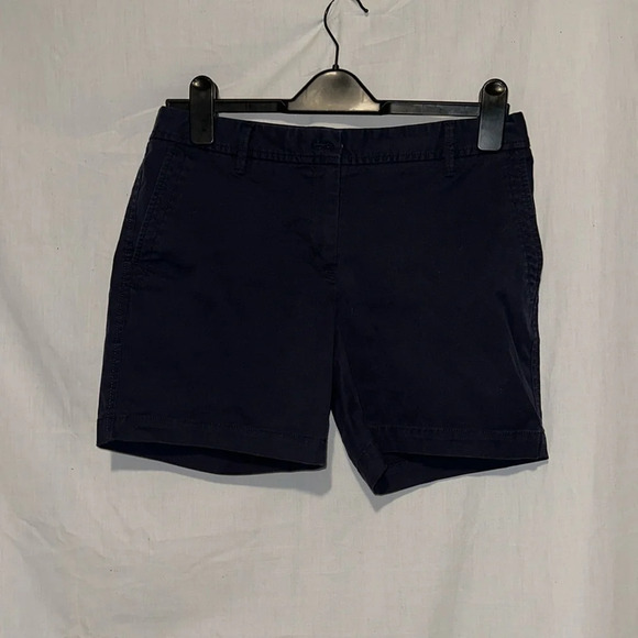 blue Talbots relaxed chino short shorts size 6p - Picture 1 of 4